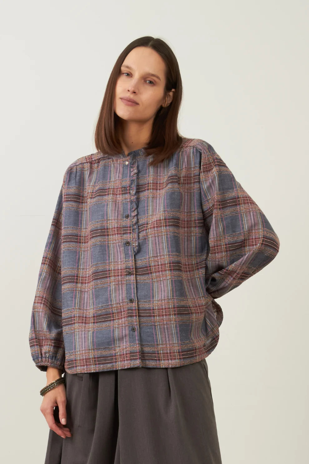 Camisa Cuadros Denim Cute