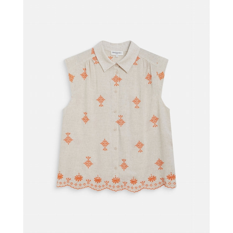 Camisa Wisenna Naranja