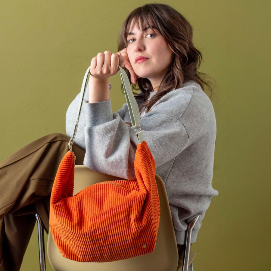 Bolso Media Luna Loen Terracota