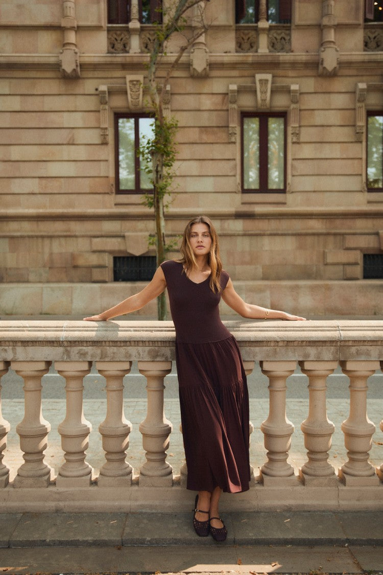 Vestido Roshan Marrón