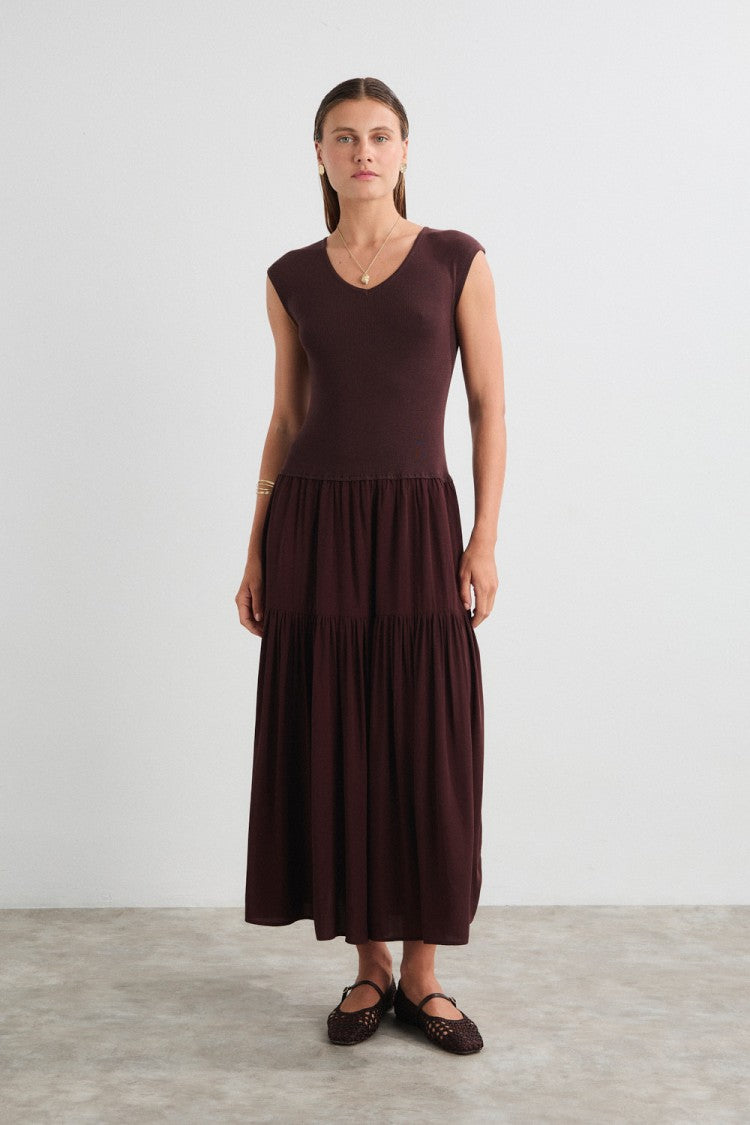 Vestido Roshan Marrón