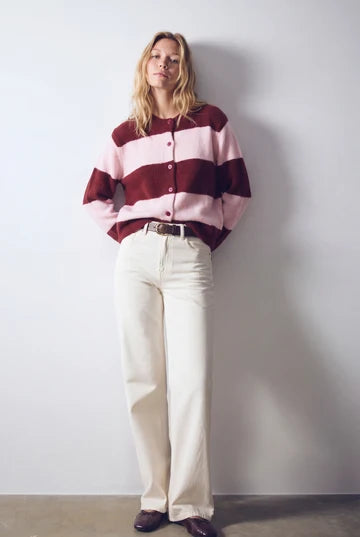 Chaqueta Sawyer Rayas Rosa
