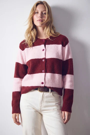 Chaqueta Sawyer Rayas Rosa