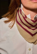 Foulard Lana Tourmaline  Bordeaux