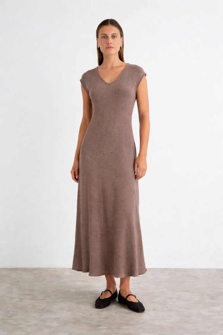 Vestido Liora Marrón