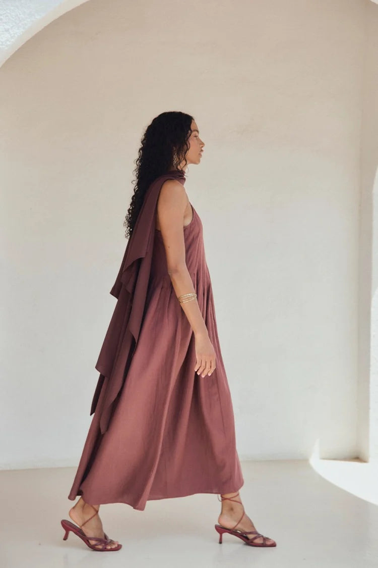 Vestido Soleil Marrón