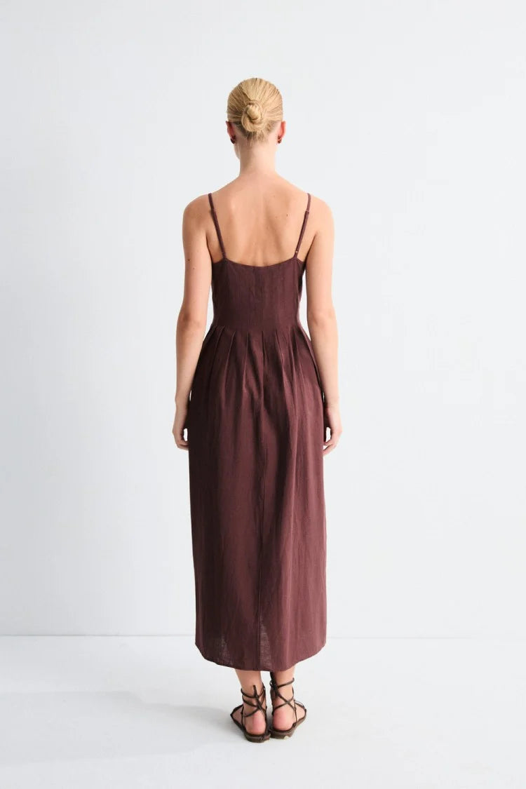 Vestido Soleil Marrón